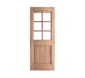 Puerta Charlotte madera de lenga 90x200 cm natural