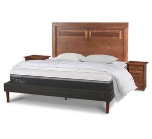 Cama europea 2 plazas Ortopedic Advance + set Milán + almohadas + plumón plumas Cic