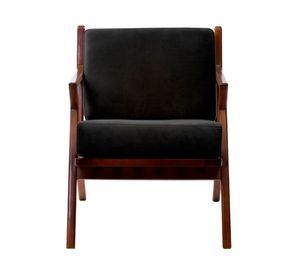 Sitial velvet 1 cuerpo Bremen negro