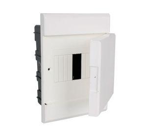 Tablero 1 a 5 módulos embudos din blanco Schneider