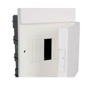 Tablero 1 a 5 módulos embudos din blanco Schneider