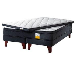 Cama europea Eurotop 2 plazas plus base dividida + topper