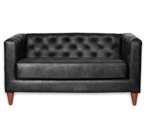 Sofá 2 cuerpos Brescia negro Latam Home