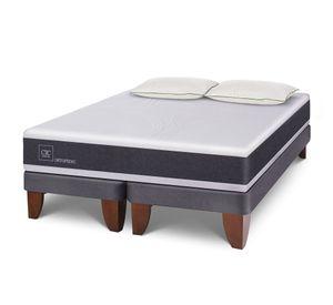 Cama europea New Ortopedic 2 plazas + base dividida + 2 almohadas Cic