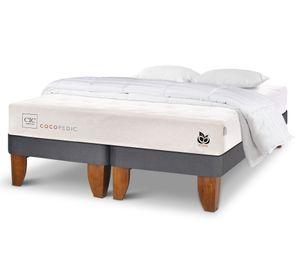 Cama europea King Cocopedic + almohadas + plumón Cic.