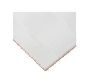 Cerámica muro 25x40 cm Frost Waves blanco 1,5 m2 Klipen