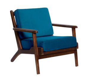Sitial velvet 1 cuerpo Neuss azul