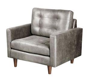 Sofá Nápoles cuero gris Latam Home