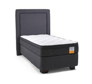 Cama americana 1.5 plazas Eurotop x190 cm + respaldo Drimkip