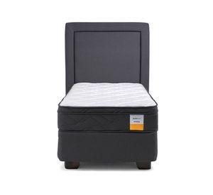 Cama americana 1.5 plazas Eurotop x190 cm + respaldo Drimkip
