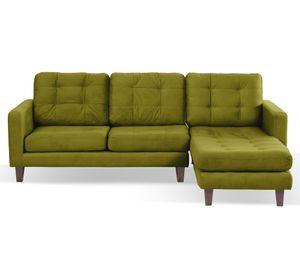 Sofá chaise derecho Nápoles verde Latam Home