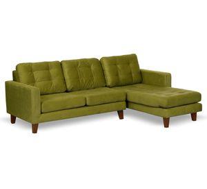 Sofá chaise derecho Nápoles verde Latam Home