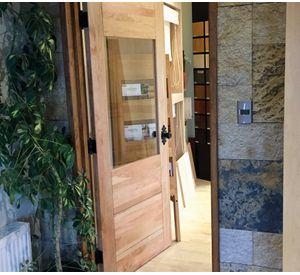 Puerta Padua madera de lenga 100x270 cm
