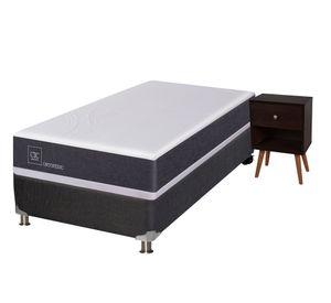 Box spring New Ortopedic 1 laza + velador Munich Cic