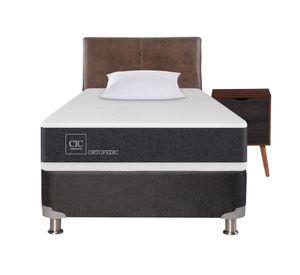 Box spring 1,5 plazas Ortopedic + set Níger/Baker + almohada viscoelástica Cic
