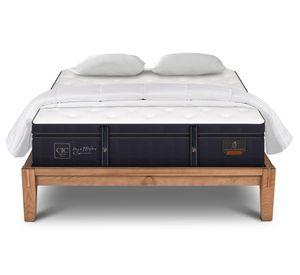 Cama europea 2 plazas Oak Grand Premium + almohada viscoelástica + plumón Cic