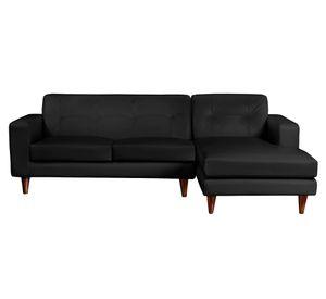 Sofá seccional Salerno derecho negro Latam Home