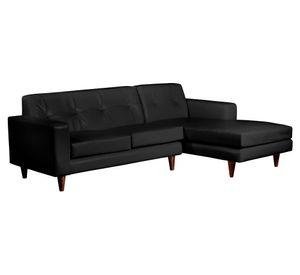 Sofá seccional Salerno derecho negro Latam Home