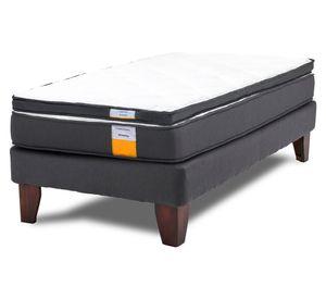 Cama europea funcional 1.5 plazas x 190 cm + topper
