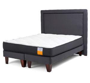 Cama europea funcional 2 plazas base dividida x 190 cm + respaldo