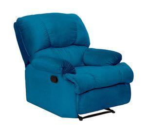 Bergere reclinable 1 cuerpo Perugia azul petróleo
