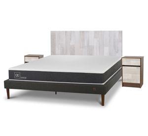 Cama europea curve 2 plazas Ortopedic + Set Legno Cic