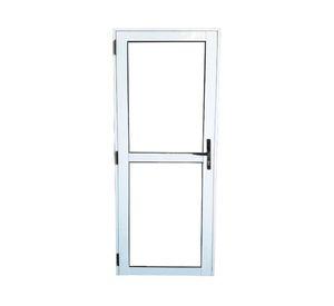 Puerta Interior Vidriada Aluminio 80x200 cm Blanca AM-35 Mundo Glass
