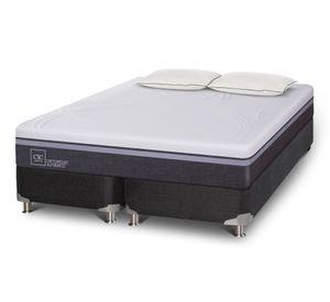 Box spring Ortopedic Advance 2 plazas +  base dividida + 2 almohadas Cic