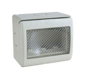 Casquete 3 módulos con ventana gris Schneider