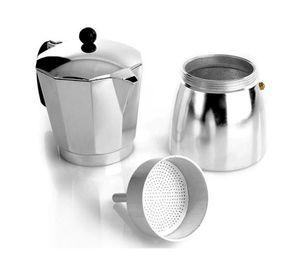 Cafetera express 3 tazas Luna cromado Fantuzzi