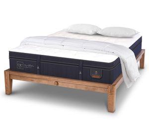 Cama europea Oak King Súper premium + 2 almohadas viscoelásticas+plumón Cic