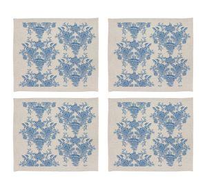 Individual Francés crudo linet 42x36 cm 4 un.