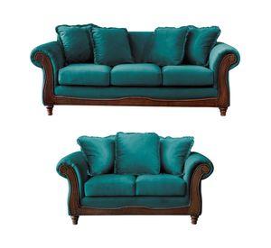Juego de living Rímini turquesa Latam Home