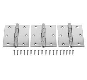 Bisagra rodamiento canto recto 3.5x3.5" 3 unidades