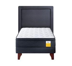 Cama europea 1 plaza + respaldo x 190 cm Drimkip