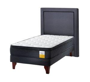 Cama europea 1 plaza + respaldo x 190 cm Drimkip