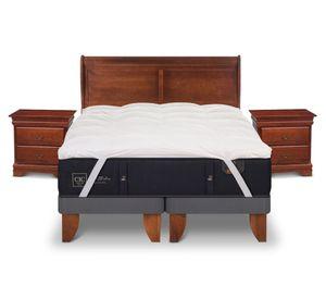 Cama europea 2 plazas Premium dividida + set Miró + Bed Topper Cic