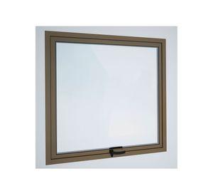 Ventana Aluminio 50x50 cm Termopanel Proyectante Titanio Mundo Glass