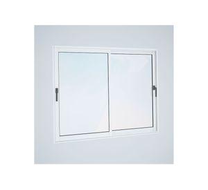 Ventana Aluminio 121x121 cm Termopanel Corredera Blanca Mundo Glass