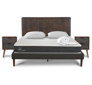 Cama europea curve 2 plazas Ortopedic + set Baker/Níger + 2 almohadas + plumón Cic