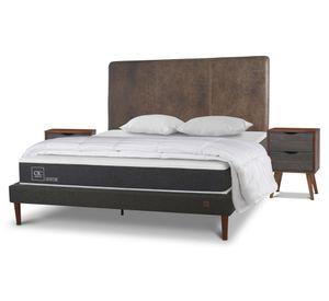 Cama europea curve 2 plazas Ortopedic + set Baker/Níger + 2 almohadas + plumón Cic