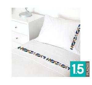 Juego Sábanas 1.5 plazas Meridiano blanco