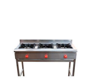 Anafe 3 platos gas licuado gris