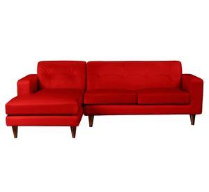 Sofá seccional Salerno izquierdo rojo Latam Home