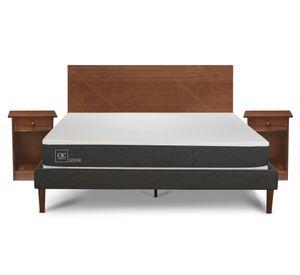Cama europea curve 2 plazas Ortopedic + Set Villarrica Cic