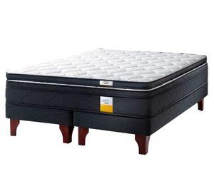 Cama europea Super King + topper + base dividida + patas Drimkip