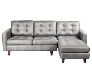Sofá chaise derecho Nápoles gris Latam Home