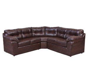 Sofá modular 5 cuerpos Roma ecocuero PU café