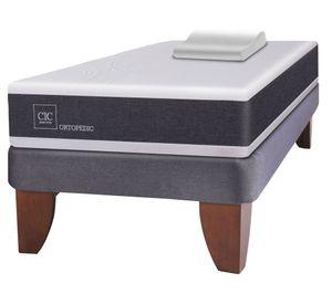 Cama Europea 1 Plaza Ortopedic + almohada viscoelástica Cic