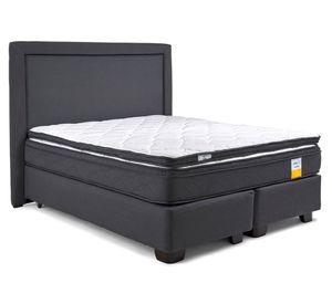 Cama americana Súper King Eurotop + respaldo + Topper Drimkip
